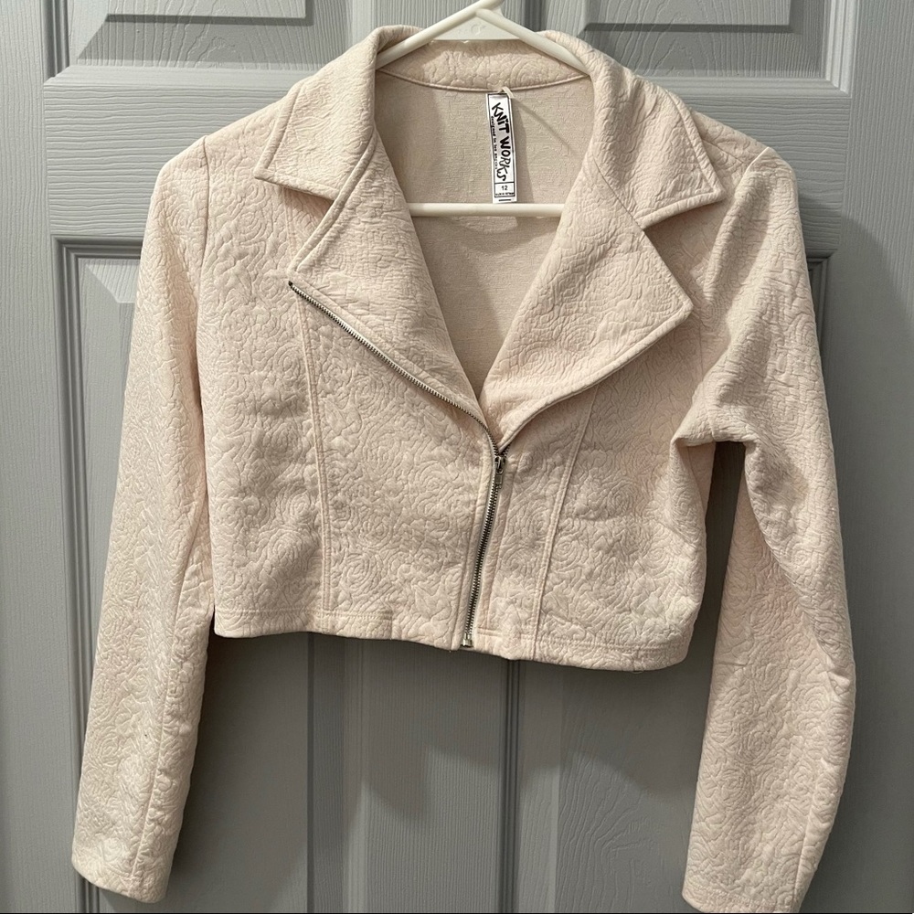 Cream Moto Jacket